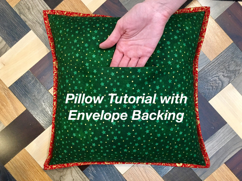 Pillow Tutorial with Envelope Backing
